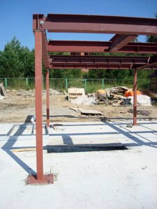 Майданчик під збирання металоконструкцій