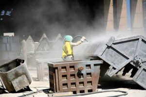 Пескоструйная обработка крупных металлоконструкций
